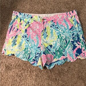 Lily Pulitzer Scalloped Patterned Shorts